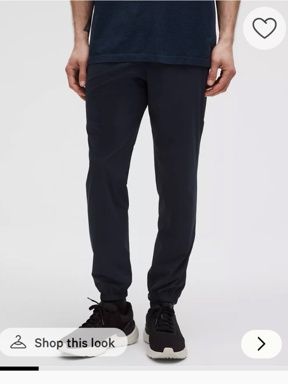 Lululemon Men's Navy Pace Breaker Joggers, Regular, True Navy, Medium